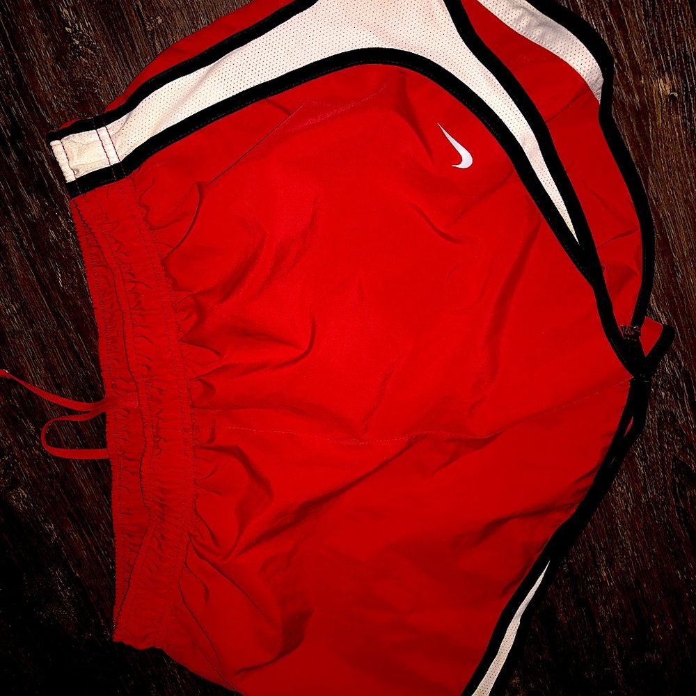 Women’s Red Nike Tempo Running Shorts